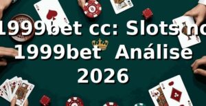 1999bet cc: Slots no 1999bet — Análise 2026 📊